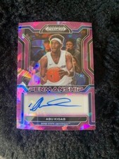 Abu Kigab 2022 Panini Prizm Draft Picks College Penmanship RC SP Auto Purple Ice