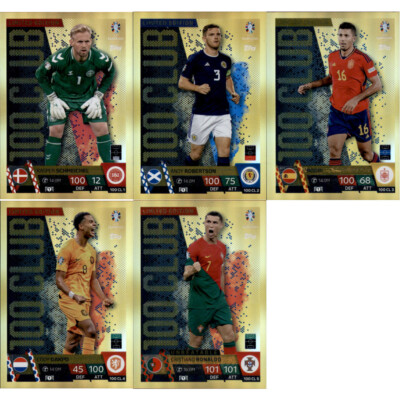 Topps Match Attax UEFA EURO 2024 Germany - Alle 5 100 Club CL 1 - 5