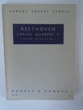 Beethoven String Quartet 7 F Major Op 59 No 1 Hawkes Pocket Guide FREE POST