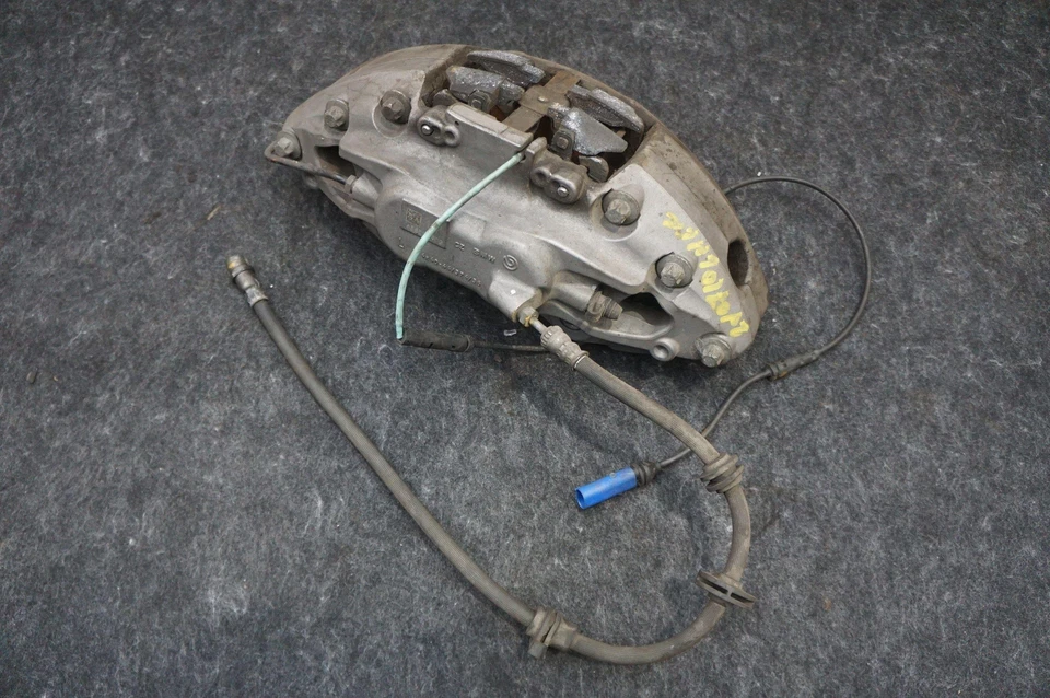 Pinza de freno delantera izquierda plateada OEM 34116891299 BMW 750i XDrive G12 2016-22 Foto 4 de 4