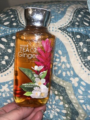 Bath & Body Works WHITE TEA and GINGER Shower Gel Body Wash 10oz RARE HTF
