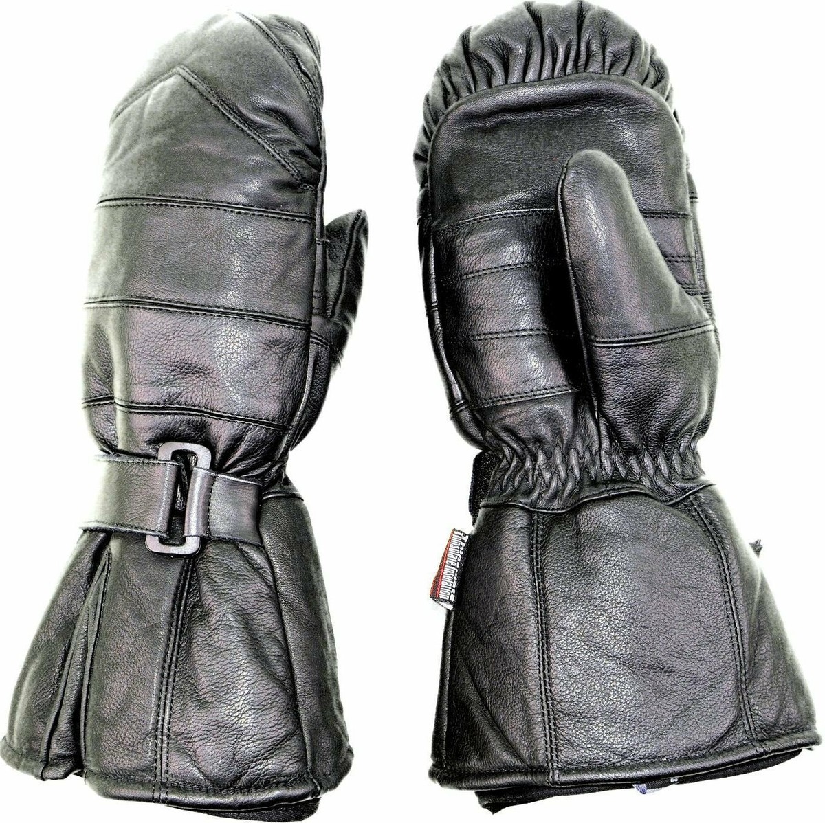 Premium Leather Snowmobile Mittens Gauntlet Snow Ski Cold Weather