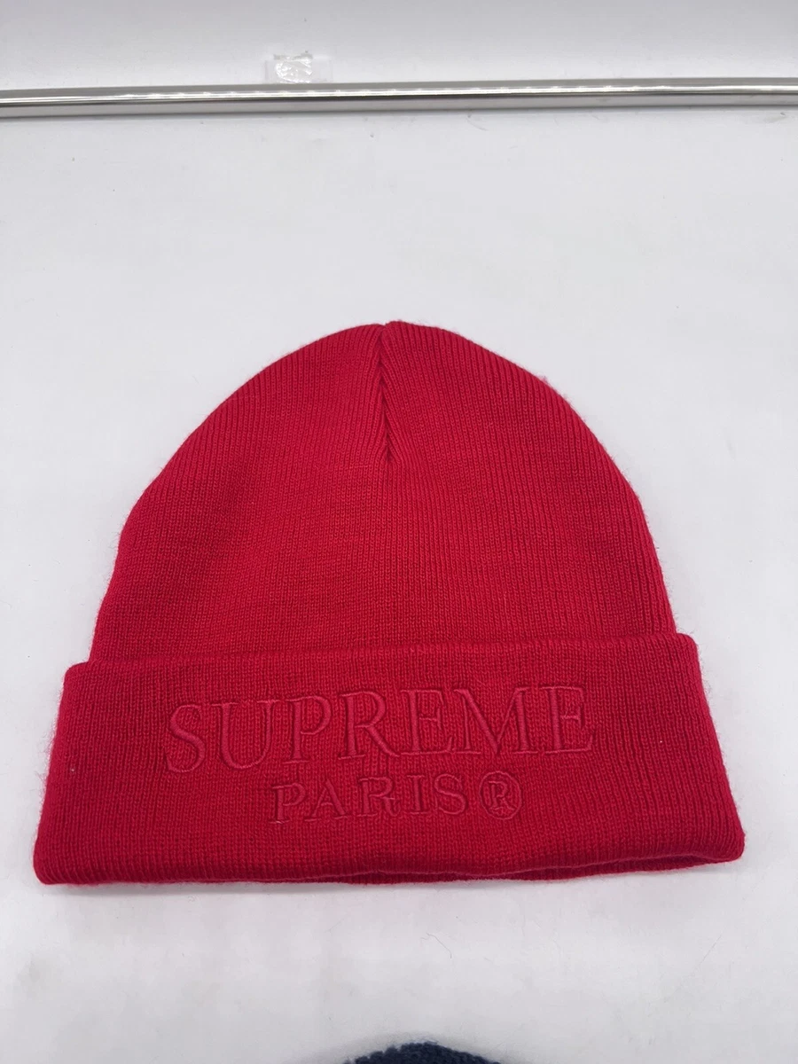 red supreme beanie