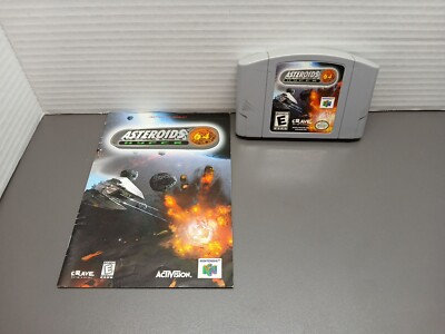 Asteroids Hyper 64 (Nintendo 64, N64) W/ MANUAL 