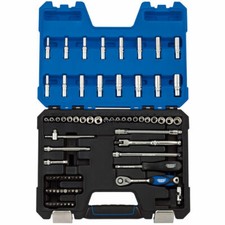 Draper Expert 1/4in Drive 75 Piece Metric & AF Socket & Accessory Set 16448
