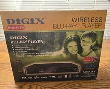 Digix WIRELESS Blu Ray Player BD-520 With Remote In Original Box - Tested