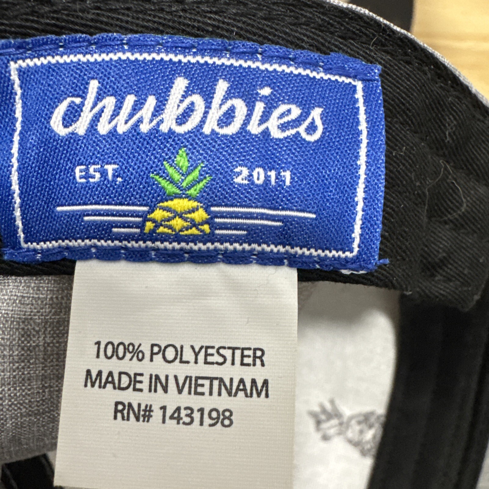 Chubbies Pineapple Hat Gray Adjustable Snapback F… - image 5