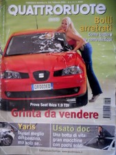 Quattroruote 556 2002 Prova Seat Ibiza 1.9 TDI. Yaris diesel. Suv Cayenne. [Q81]