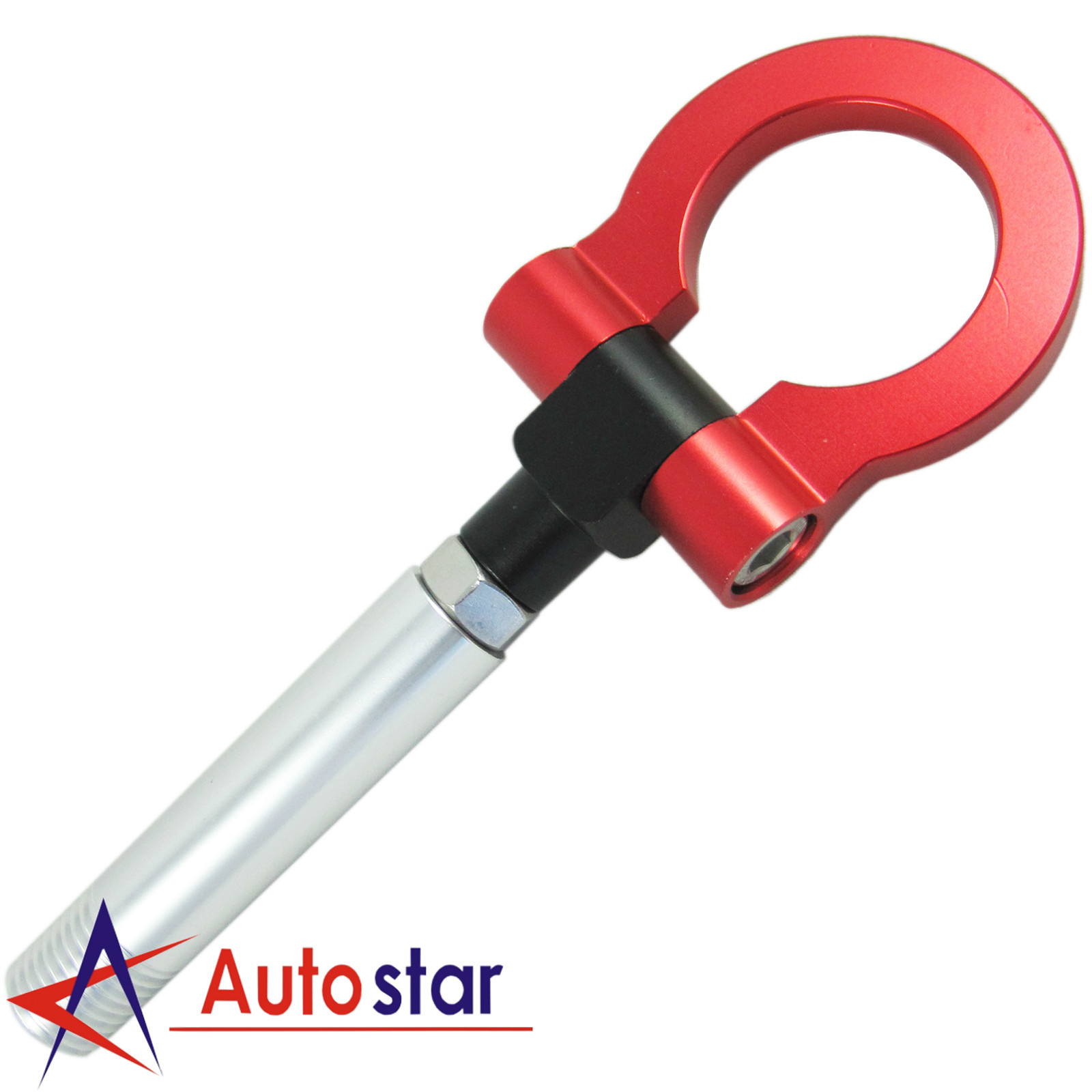 New Red Folding Ring Screw On Front/Rear Bumper Tow Hook For Nissan