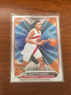 SCOTTIE BARNES 2023-24 TOPPS CHROME TORONTO RAPTORS CARD #20