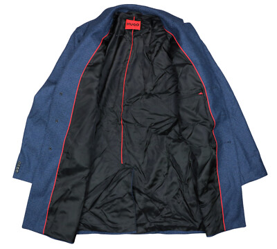 Hugo Boss Red Label Migor Wool Blend Long Length Button Front