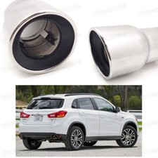 Silver Car Exhaust Muffler Tip Tailpipe Trim for Mitsubishi Outlander Sport D056