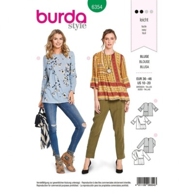 Burda Schnittmuster 6354 Damen 10-20