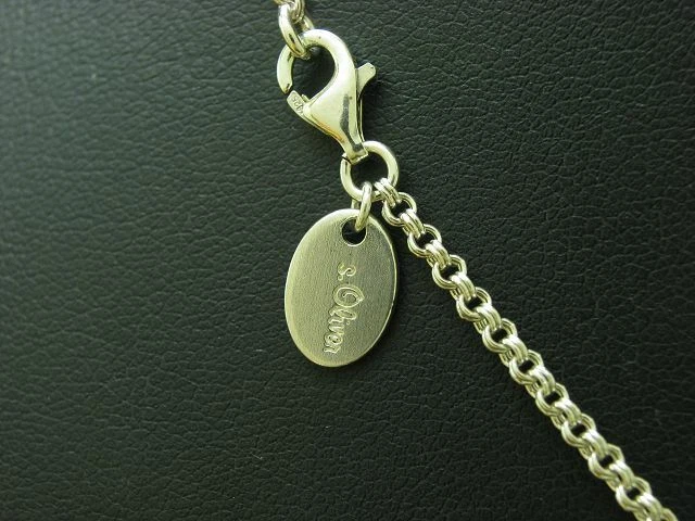 Colgante de cadena y cruz de plata de ley 925 S.Oliver con circonitas / 40,0 CM Foto 4 de 4