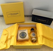 L’OCCITANE EN PROVENCE SKINCARE GIFT SET TRAVEL 2 PIECE SET DRY SKIN SOAP & OIL