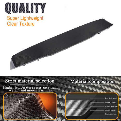 Carbon Heckspoiler Dachspoiler Flügel Lippe Passt für VW GOLF7 VII MK7 GTI 14-17 - Bild 9 von 13