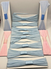 12pc Nylon Baby Kids Headbands Soft Blue and Pink