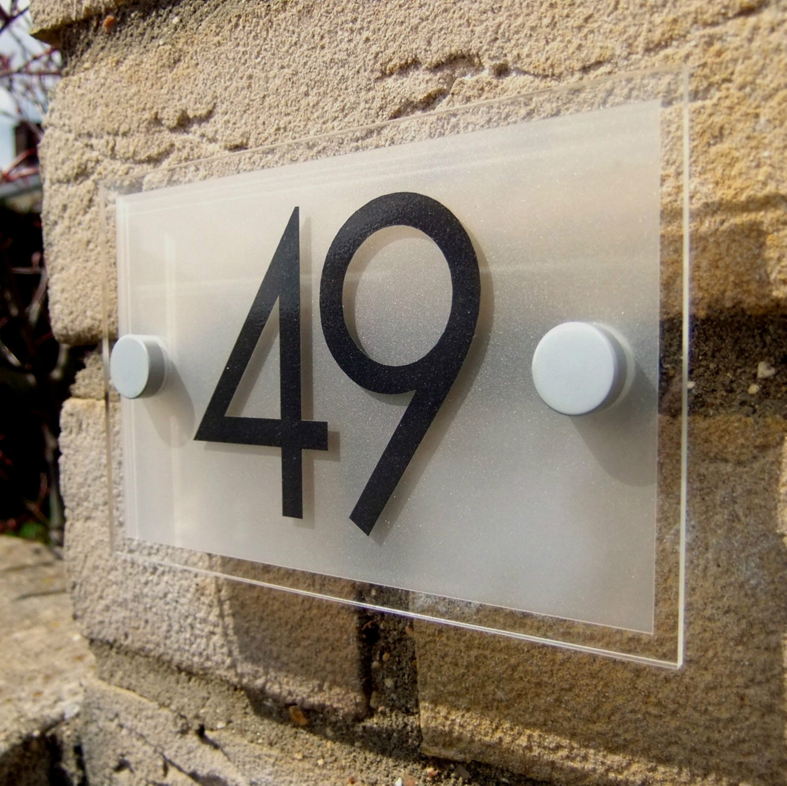 ACRYLIC HOUSE NUMBER / DOOR NUMBER / SIGN / PLAQUE eBay