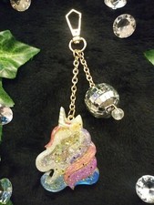 LOOK HANDMADE "UNICORN DANCER" RESIN SHAKER KEYCHAIN