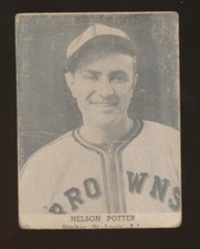 1947 D323 Tip-Top Bread Baseball -NELSON POTTER (St Louis Browns)