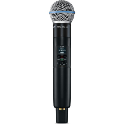 SHURE BETA 58A SLX2 SLX4 ワイヤレスマイク Professional SUM-SLX4 BETA58 Wireless Microphone System SLX24 U-HF