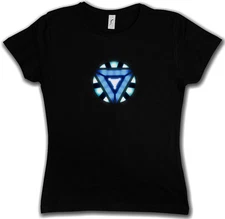 ARC REACTOR III Girlie T-SHIRT - Avengers Tony Iron Stark Industries Man T-Shirt