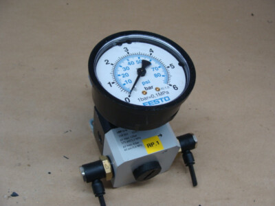 FESTO PRESSURE REGULATOR LRP-1/4-4 159501 P1 MAX: 12BAR 175PSI/1.2MPa