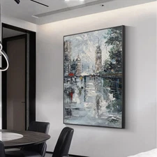 Hand Painted Modern Decoration Painting On Canvas Thick Texture Oil Painting