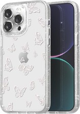 for iPhone 15 Pro Max Case Cute Aesthetic Girly Butterfly Pattern Print