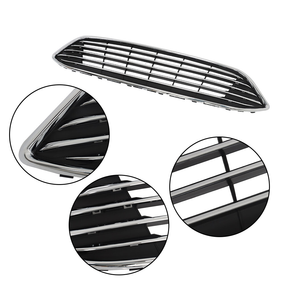 For Ford Focus 15-2018 Front Bumper Cover+Upper Grille w/Fog Light (Cover) Pair