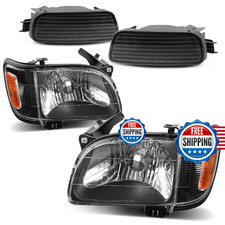 Oedro Headlight Assembly Compatible 2001 2002 2003 2004 Tacoma Headlamp Bumper