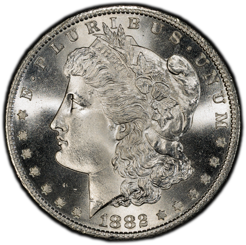 1882-S Morgan Silver Dollar, MS67, PCGS Gold Shield (10586) - Picture 3 of 6