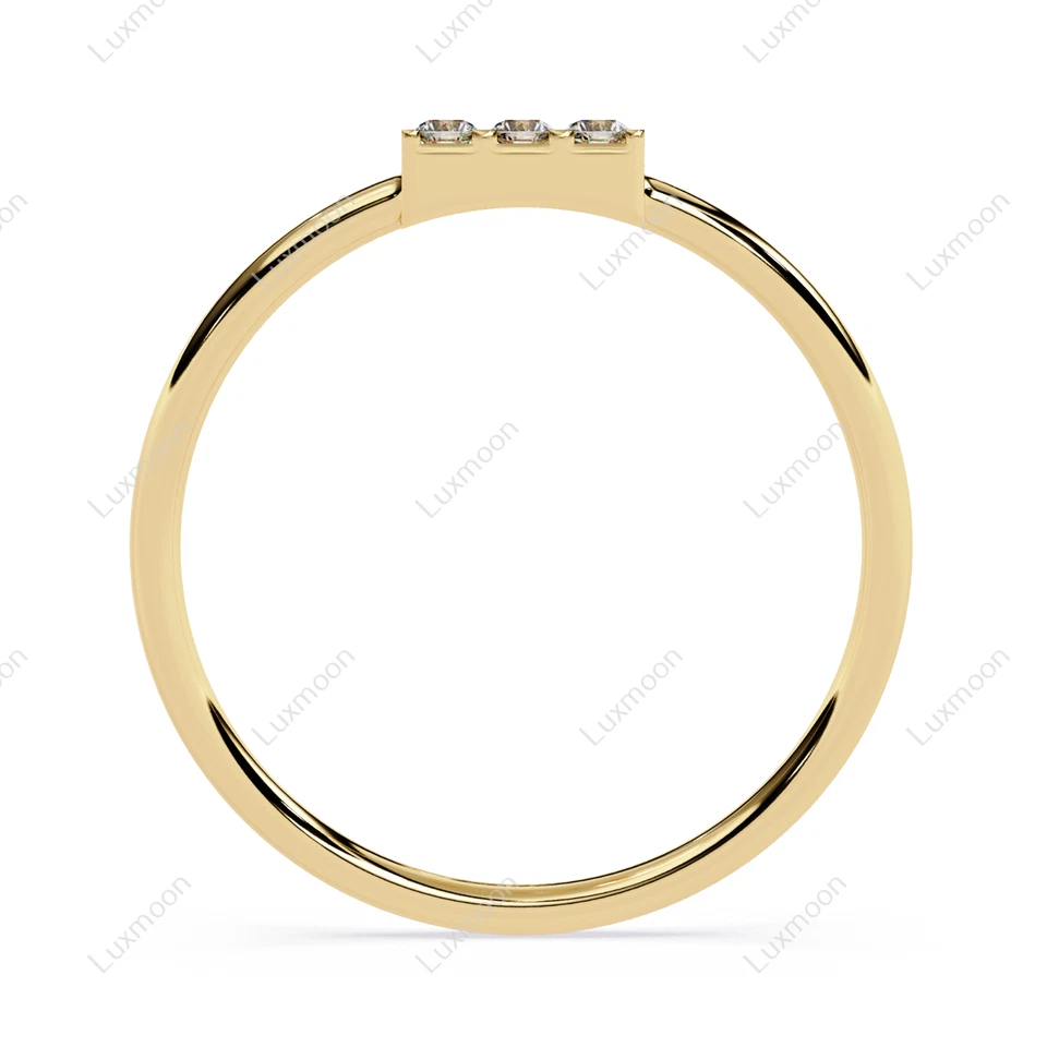 Lab-Created 0.50 Ct Round Cut White Diamond Engagement Ring 10K Yellow Gold - Image 2 of 4