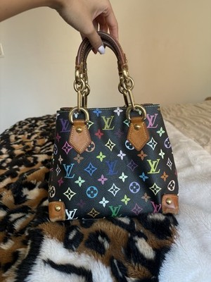 Louis Vuitton x Takashi Murakami Multicolor Mini Tote Bag Black