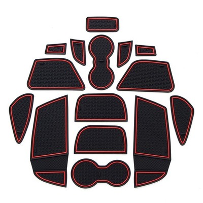 Non-slip Door Slot Mat for Ford Focus 2012-2014 Gate Groove Panel Cup Pad 15Pcs