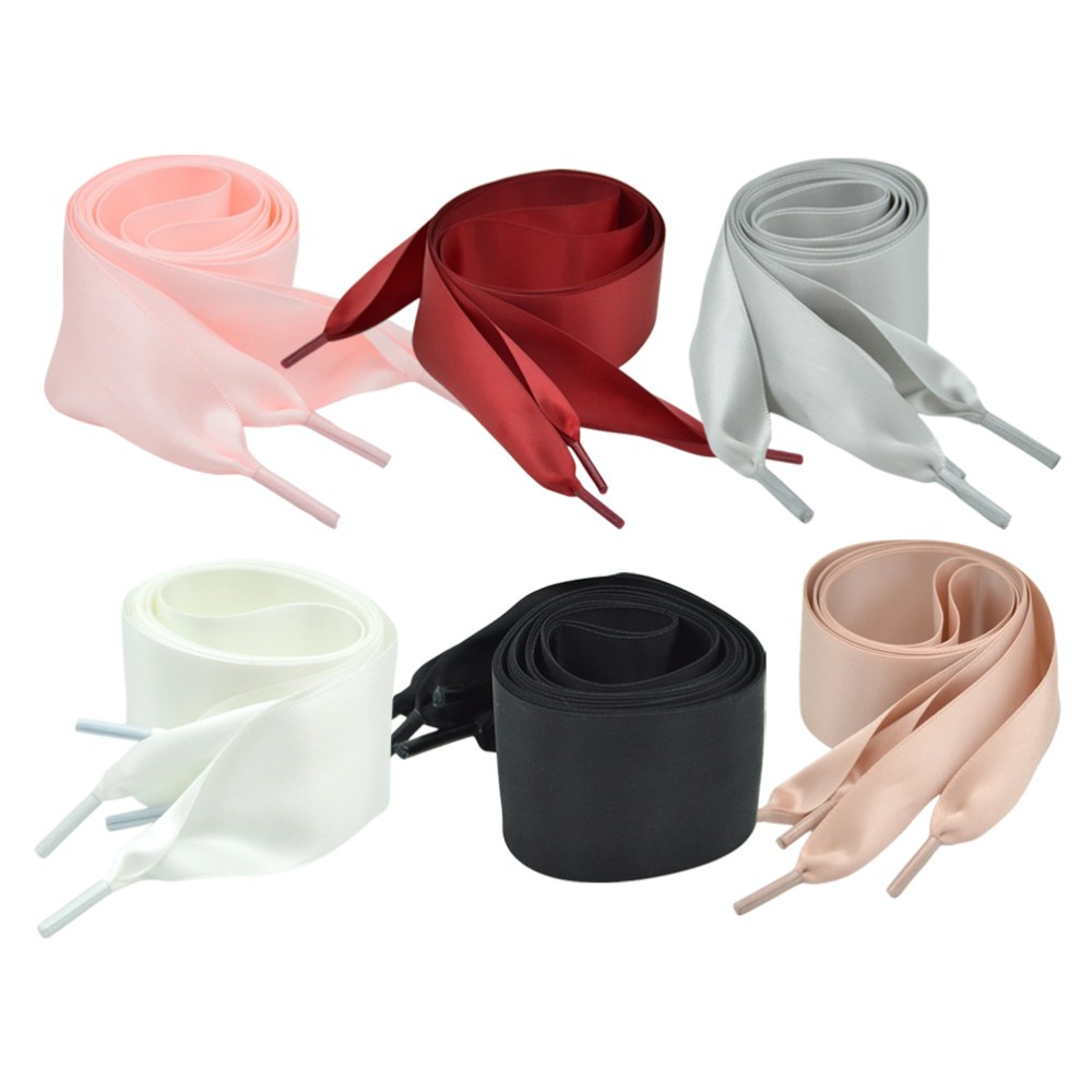 APL 6 paia di lacci in raso signorina lacci per scarpe sportive scarpe da donna