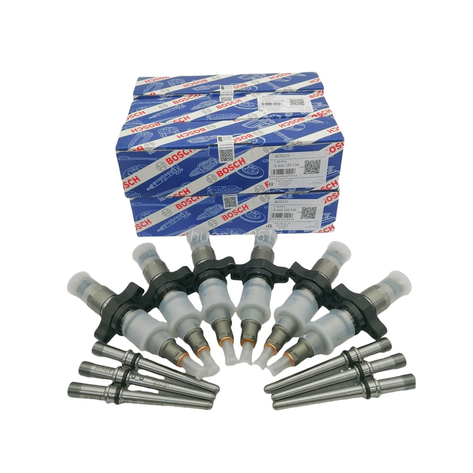 6Pcs 0445120238 Fuel Injectors Bosch For 04-09 Cummins Dodge Ram 2500 3500 5.9L Foto 2 de 4