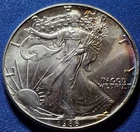 A Better Date 1986 American Silver Eagle 1 Troy Oz .999 Silver First Yr
