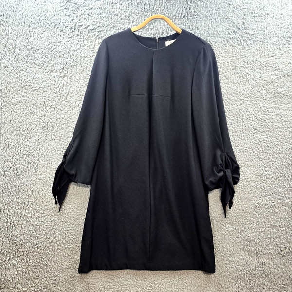 Hi There from Karen Walker Womens Mini Shift Dress Size 10 Black Stretch Knit