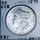 1879 BU GEM MORGAN SILVER DOLLAR UNC MS+++ U.S. MINT RARE COIN 8917