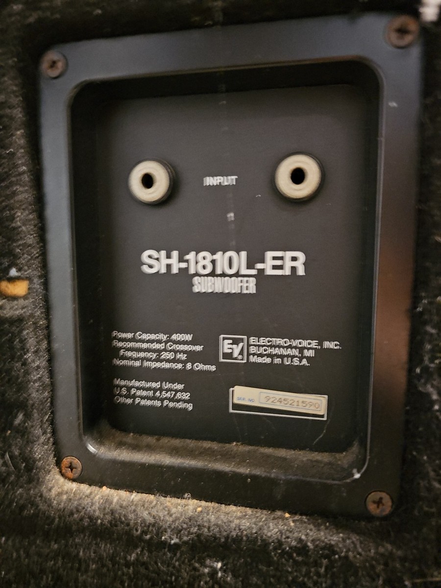 SH-1810L-ERサブウーハー46cm エレクトロボイス 2- ELECTRO-VOICE SH-1810L-ER 