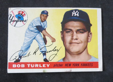 1955 Topps #38 Bob Turley Low Grade CREASE