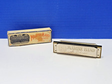 Vintage M. Hohner Marine Band Harmonica Key of C in Original Box