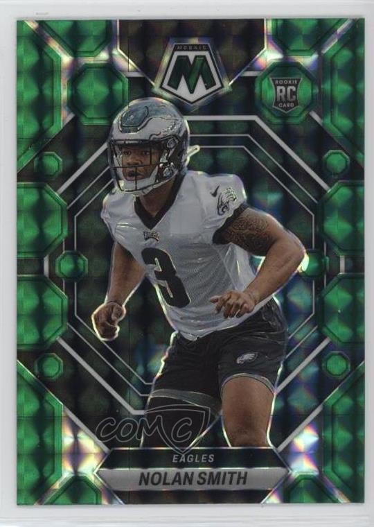 2023 Panini Mosaic Rookies Green Mosaic Prizm Nolan Smith #353 Rookie RC 19b1