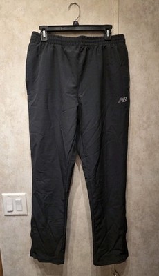 New Balance All Motion Black Track Pants Ankle Zippers Lightweight Size Large