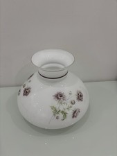 Lampenschirm,Lampenglas,Petroleumlampe,Tischlampe Blumendekor,Opal-Milchglas