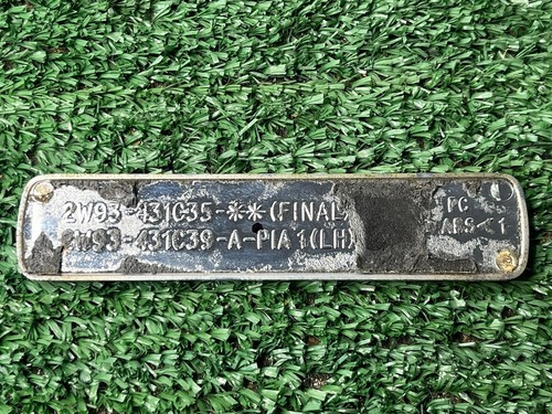 04 05 06 07 JAGUAR XJ XJ8 XJ8 REAR TRUNK LID EMBLEM 2W93 431C35 USED OEM! - Bild 2 von 2