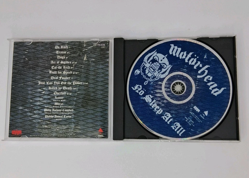 Rare Motorhead England CD - No Sleep At All -  Lemmy Wurzel Rock, Nu Metal NM Foto 2 de 4