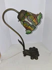 Goose Neck Table Lamp Tiffany Style Stained Glass Butterfly Lamp Vintage