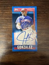 2023 Topps Rip Mini Juan Gonzalez Auto Texas Rangers 4/10 #TRA-JG